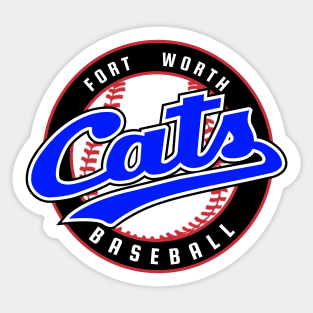 Retro Fort Worth Cats Baseball Sticker